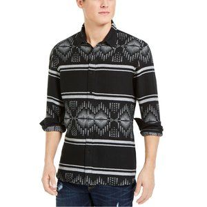 Sun + Stone Printed Collared Dress Shirt